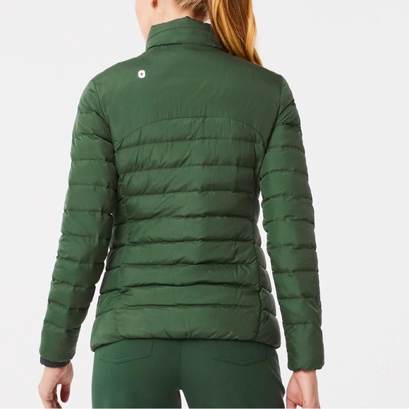 FIGS PUFFER JACKET BRITISH RACING GREEN XXS - Picture 9 of 12